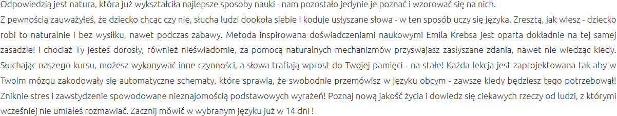 Efektywna Metoda Nauki Jasło